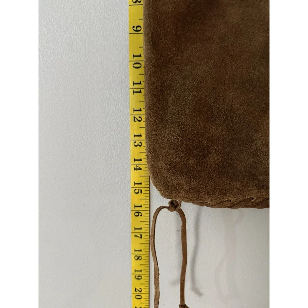 NWT Cheval Firenze Suede Fringe shoulder bag Brown‎